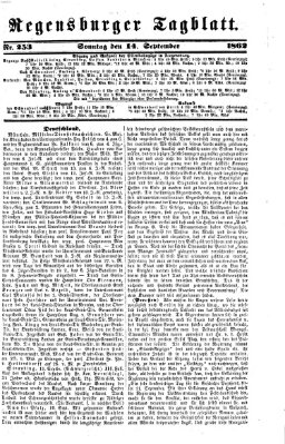 Regensburger Tagblatt Sonntag 14. September 1862