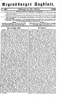 Regensburger Tagblatt Mittwoch 29. Oktober 1862