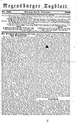 Regensburger Tagblatt Sonntag 9. November 1862