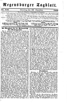 Regensburger Tagblatt Dienstag 16. Dezember 1862