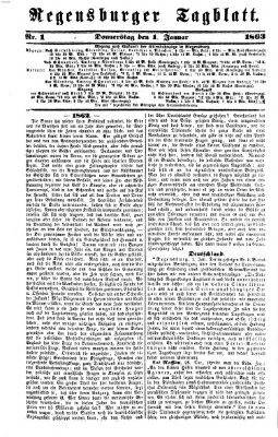 Regensburger Tagblatt Donnerstag 1. Januar 1863