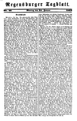 Regensburger Tagblatt Montag 26. Januar 1863