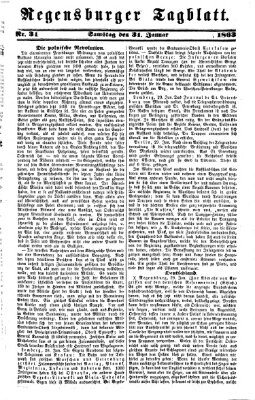 Regensburger Tagblatt Samstag 31. Januar 1863