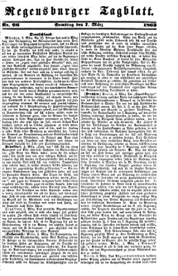 Regensburger Tagblatt Samstag 7. März 1863