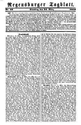 Regensburger Tagblatt Dienstag 24. März 1863