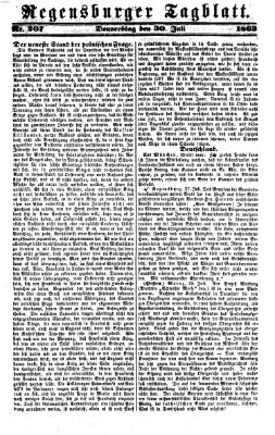 Regensburger Tagblatt Donnerstag 30. Juli 1863