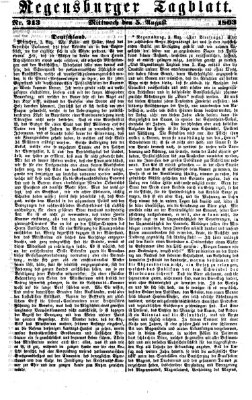 Regensburger Tagblatt Mittwoch 5. August 1863