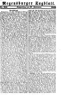 Regensburger Tagblatt Donnerstag 17. September 1863