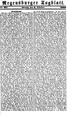 Regensburger Tagblatt Freitag 2. Oktober 1863