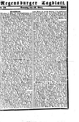 Regensburger Tagblatt Sonntag 13. März 1864