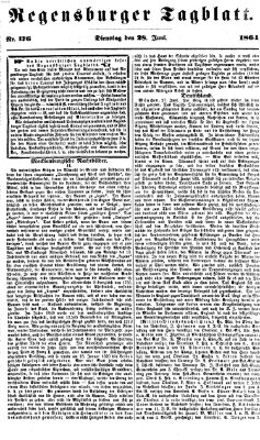 Regensburger Tagblatt Dienstag 28. Juni 1864