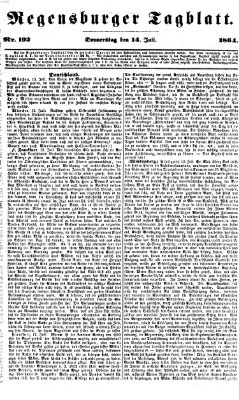Regensburger Tagblatt Donnerstag 14. Juli 1864