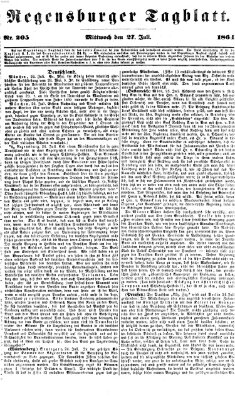 Regensburger Tagblatt Mittwoch 27. Juli 1864