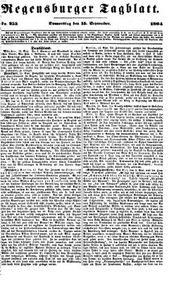 Regensburger Tagblatt Donnerstag 15. September 1864