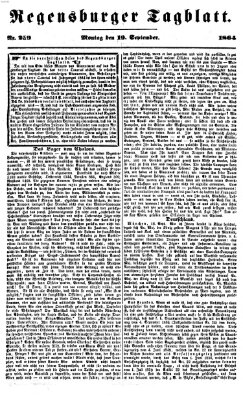 Regensburger Tagblatt Montag 19. September 1864