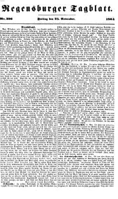 Regensburger Tagblatt Freitag 25. November 1864