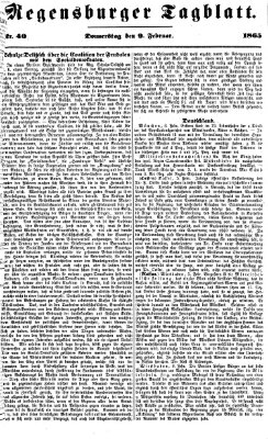 Regensburger Tagblatt Donnerstag 9. Februar 1865