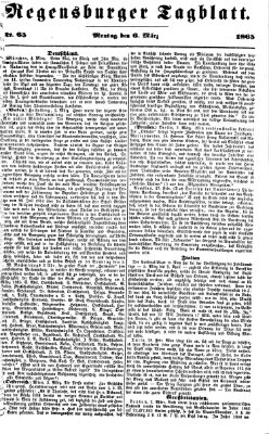 Regensburger Tagblatt Montag 6. März 1865
