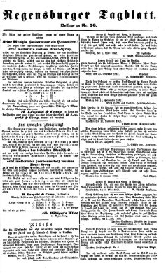 Regensburger Tagblatt Samstag 25. Februar 1865