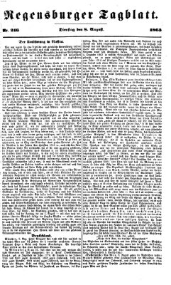 Regensburger Tagblatt Dienstag 8. August 1865