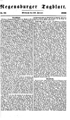 Regensburger Tagblatt Mittwoch 24. Januar 1866