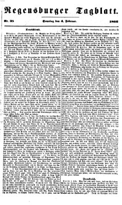 Regensburger Tagblatt Sonntag 4. Februar 1866