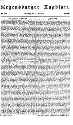 Regensburger Tagblatt Montag 5. Februar 1866