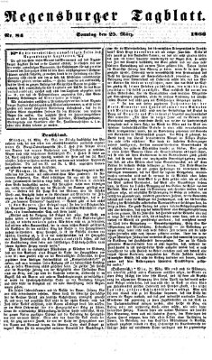 Regensburger Tagblatt Sonntag 25. März 1866