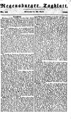 Regensburger Tagblatt Mittwoch 25. April 1866