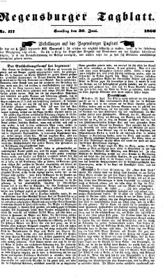 Regensburger Tagblatt Samstag 30. Juni 1866