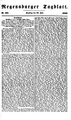 Regensburger Tagblatt Samstag 21. Juli 1866
