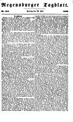 Regensburger Tagblatt Freitag 27. Juli 1866