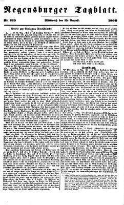Regensburger Tagblatt Mittwoch 15. August 1866