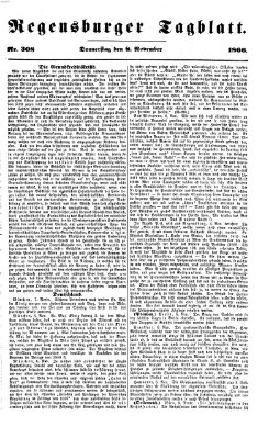 Regensburger Tagblatt Donnerstag 8. November 1866