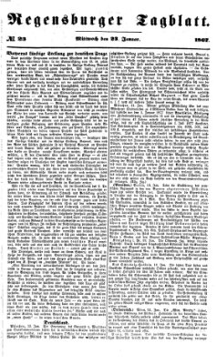 Regensburger Tagblatt Mittwoch 23. Januar 1867