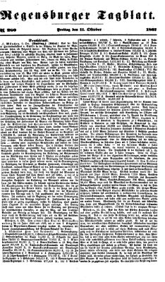 Regensburger Tagblatt Freitag 11. Oktober 1867