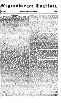Regensburger Tagblatt Freitag 1. November 1867
