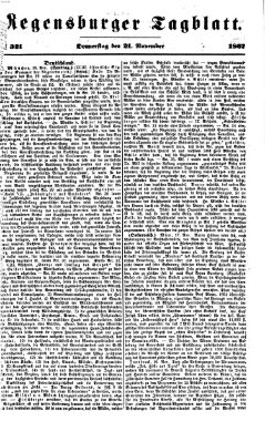 Regensburger Tagblatt Donnerstag 21. November 1867