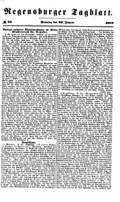 Regensburger Tagblatt Sonntag 26. Januar 1868