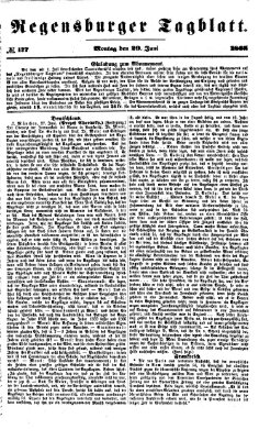 Regensburger Tagblatt Montag 29. Juni 1868