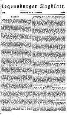 Regensburger Tagblatt Mittwoch 2. Dezember 1868