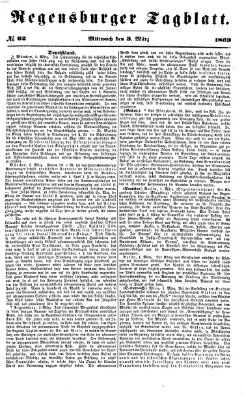 Regensburger Tagblatt Mittwoch 3. März 1869