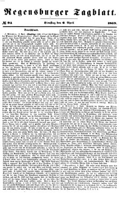 Regensburger Tagblatt Dienstag 6. April 1869