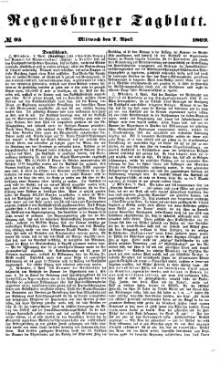 Regensburger Tagblatt Mittwoch 7. April 1869