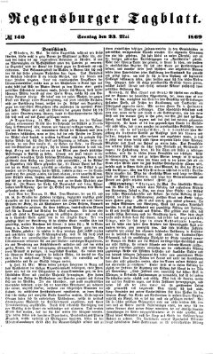 Regensburger Tagblatt Sonntag 23. Mai 1869