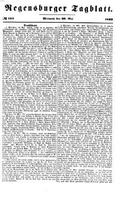 Regensburger Tagblatt Mittwoch 26. Mai 1869
