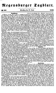 Regensburger Tagblatt Dienstag 15. Juni 1869