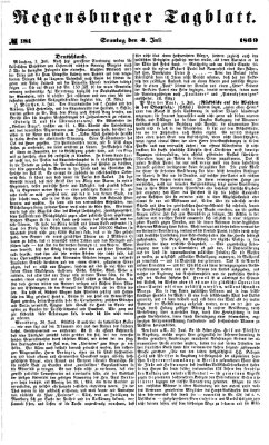 Regensburger Tagblatt Sonntag 4. Juli 1869
