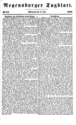 Regensburger Tagblatt Mittwoch 7. Juli 1869