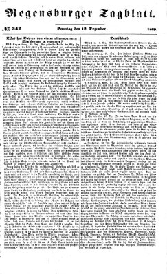 Regensburger Tagblatt Sonntag 12. Dezember 1869